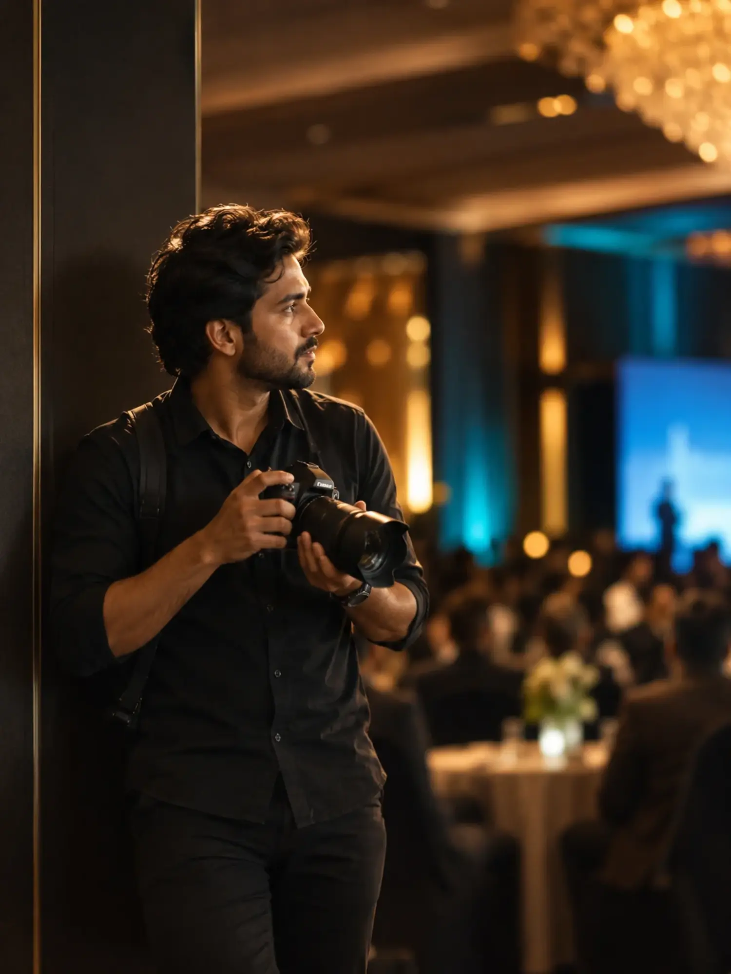 Corporate event photographer covering a conference in Bangalore