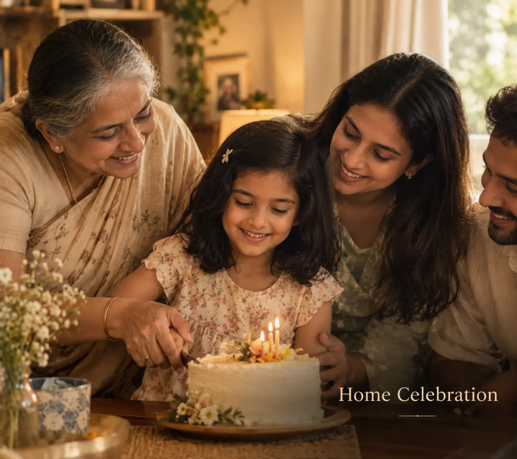 Home birthday celebration photography in Malleshwaram, Bangalore