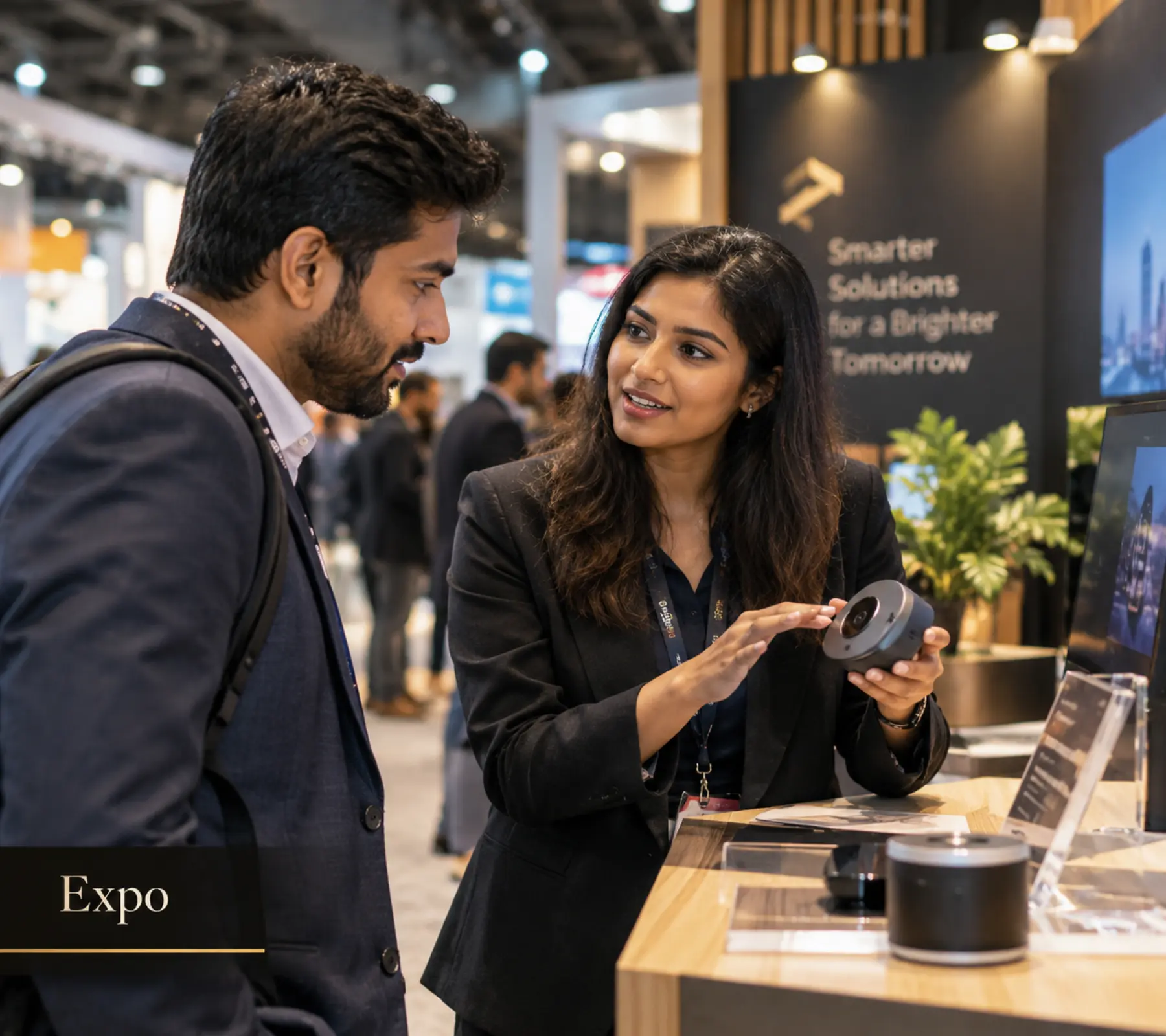 Brand activation photography at an expo in Bangalore