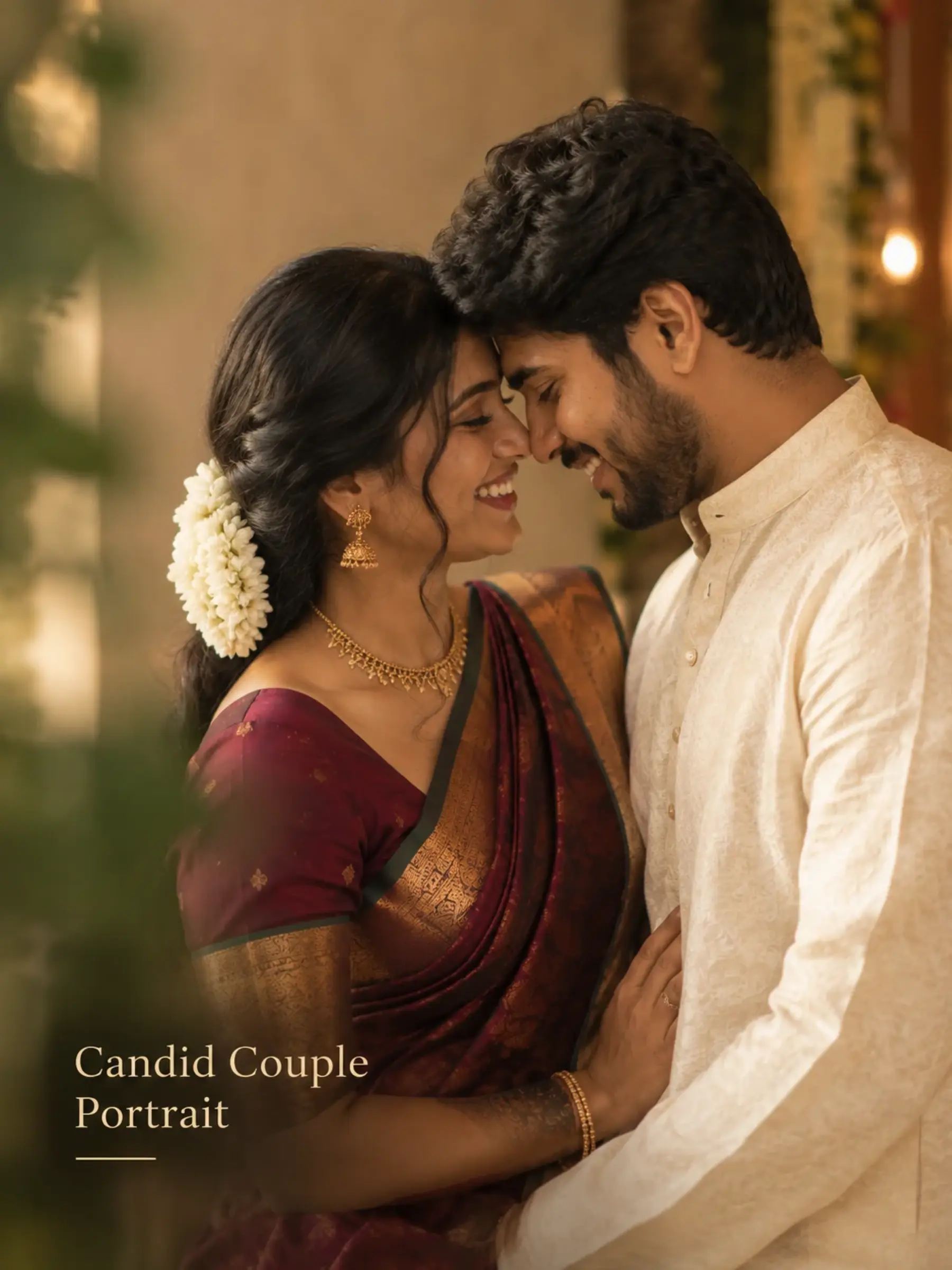 Candid engagement couple portrait in Indiranagar, Bangalore