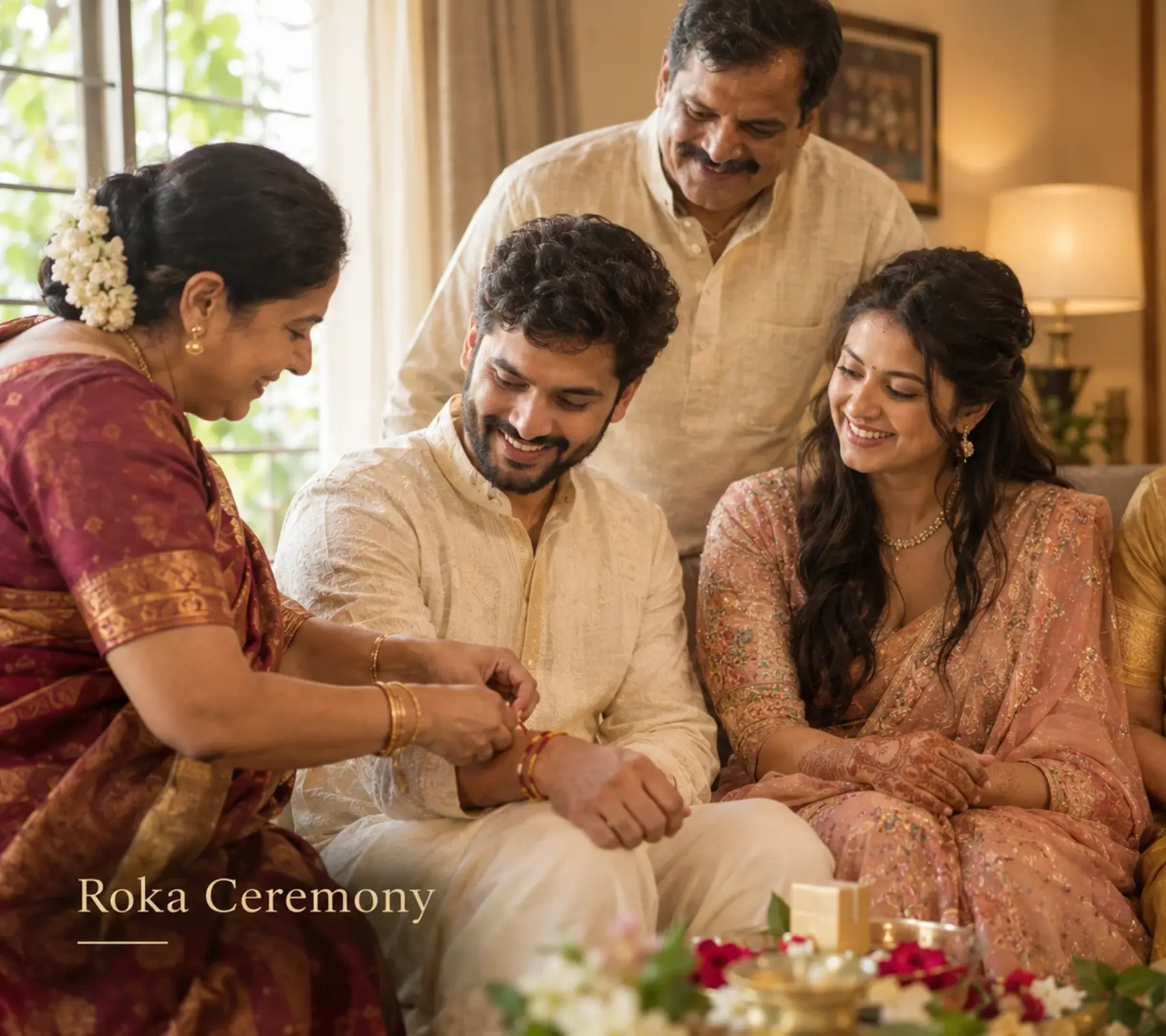 Roka ceremony photography in Malleshwaram, Bangalore