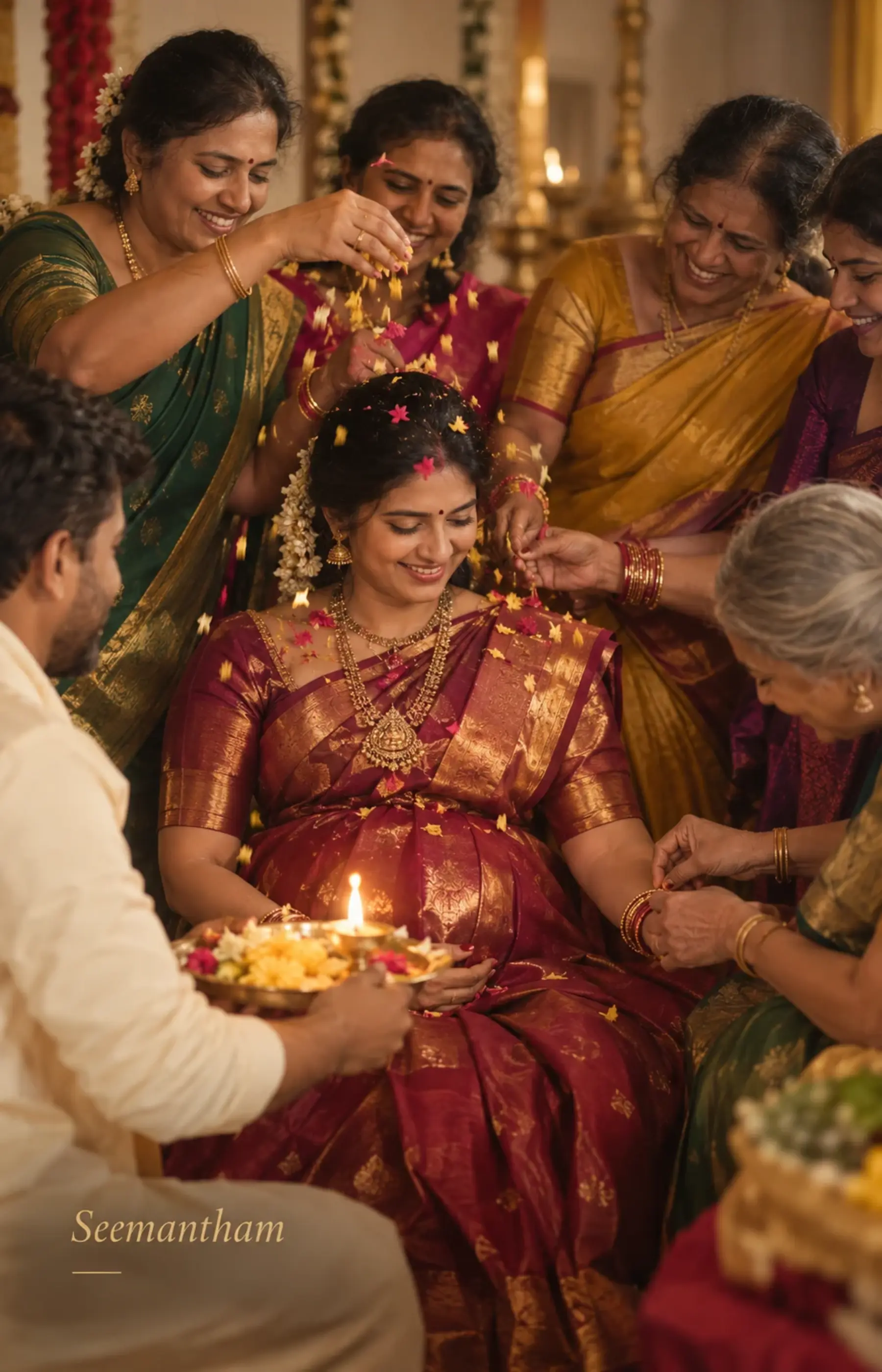 Baby shower ceremony photography in Bangalore