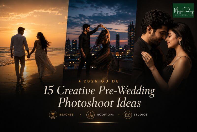 15 creative pre-wedding photoshoot ideas
