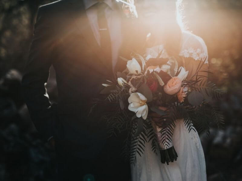 Wedding timeline concept illustration